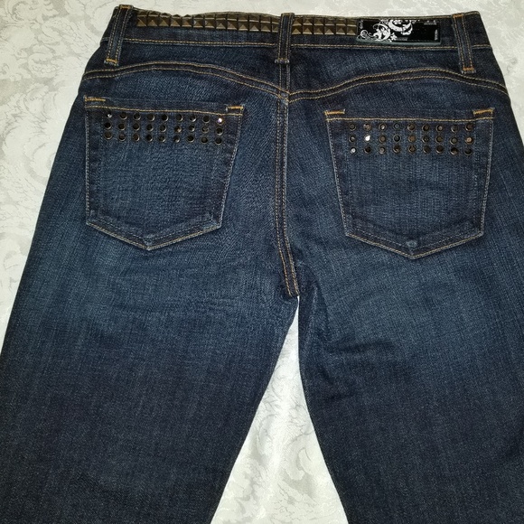 We the People Women's Jeans Rhinestone studded - Picture 2 of 4
